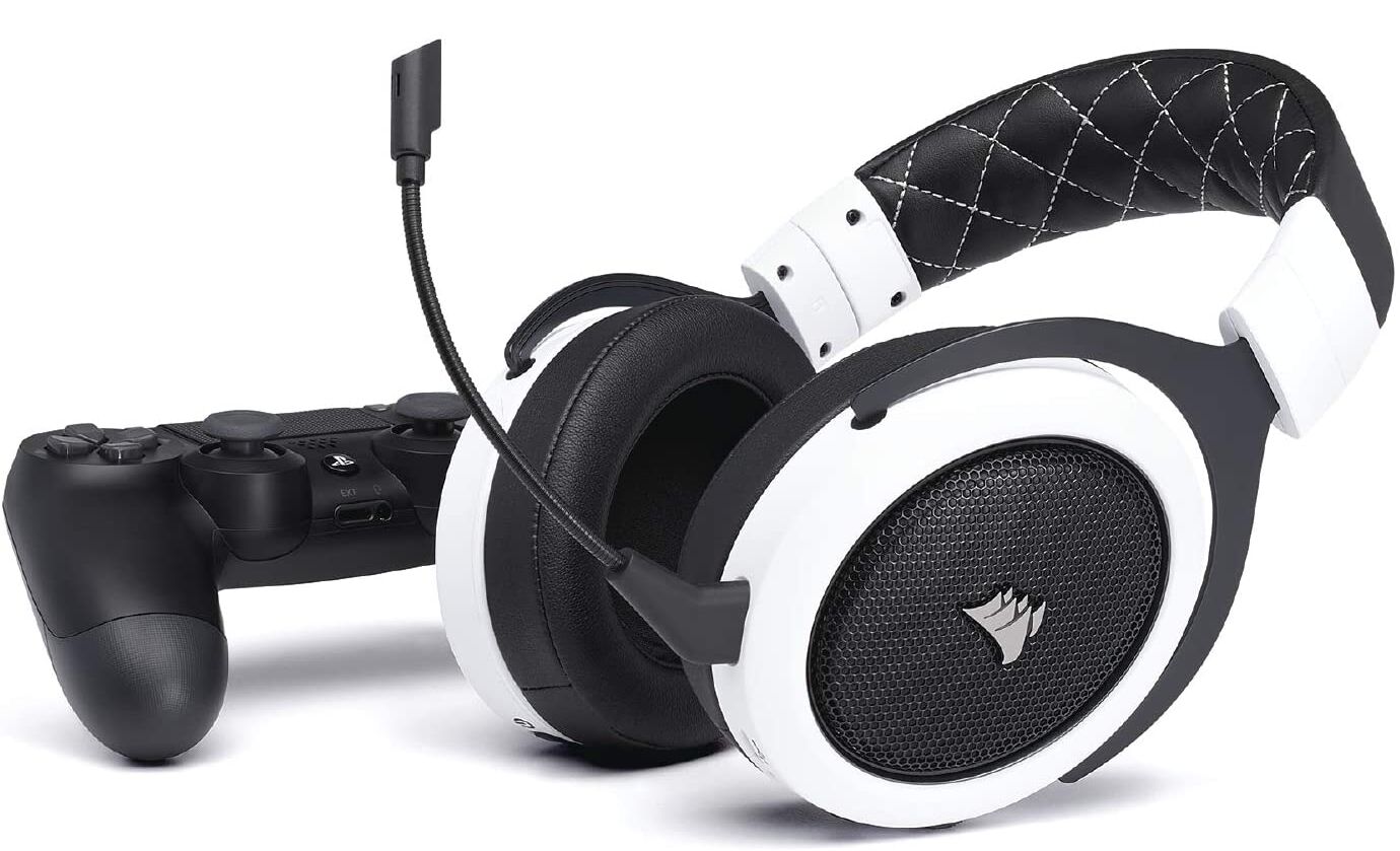 Навушники з мікрофоном Corsair HS70 Wireless White (CA-9011177) Уцінка