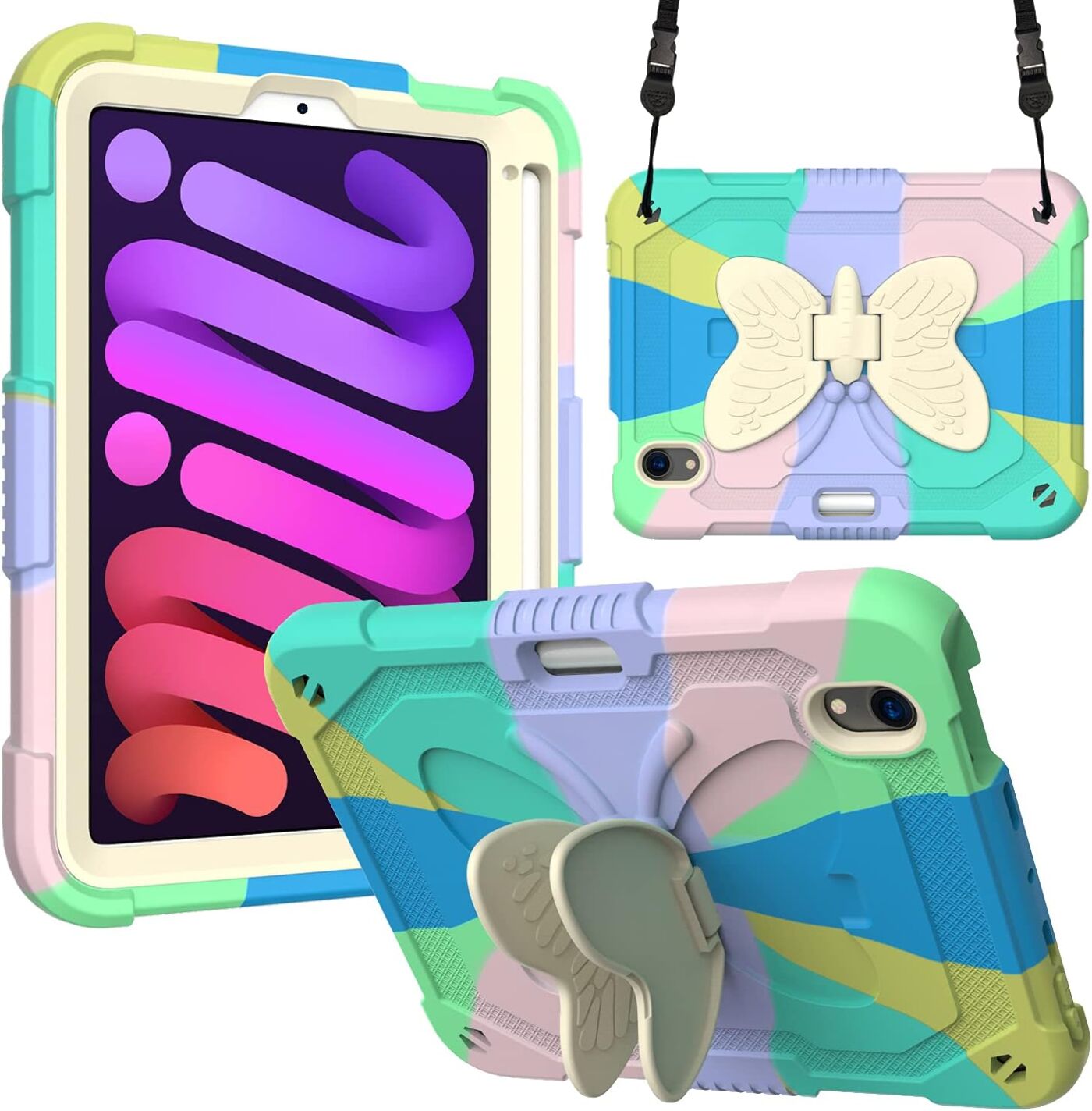 Чохол Bentoben для iPad Mini 6 Різнокольоровий