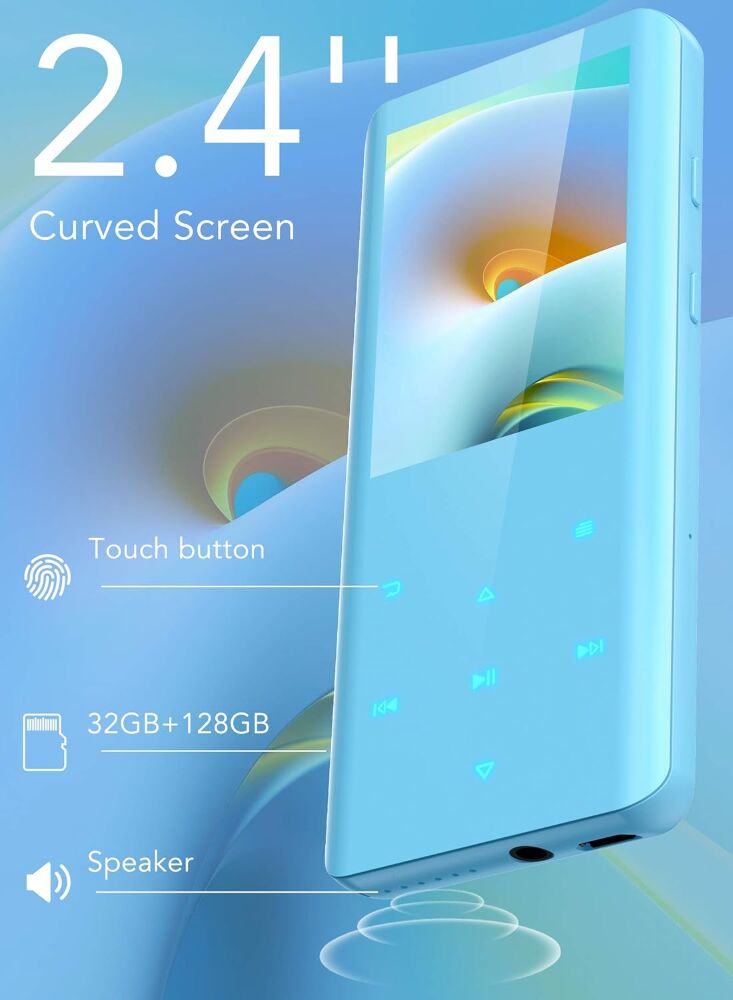 MP3 плеєр Agptek A19X Блакитний