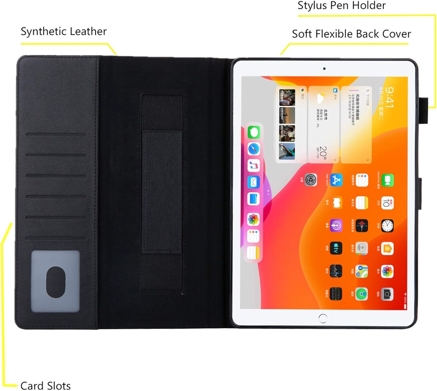 Чохол для планшета The Wolfdragon для iPad Pro 10.5" (2021/2020/2019) Air 3 Чорний