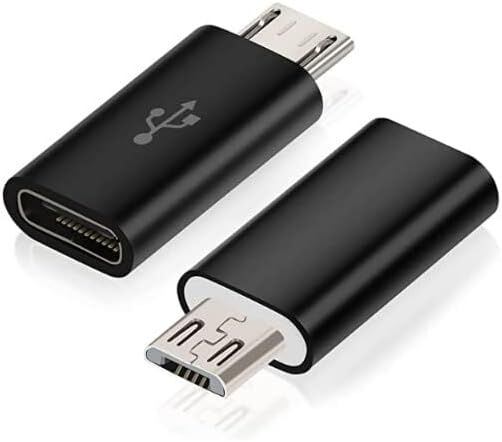 Адаптер Gionar Type-С – microUSB Чорний