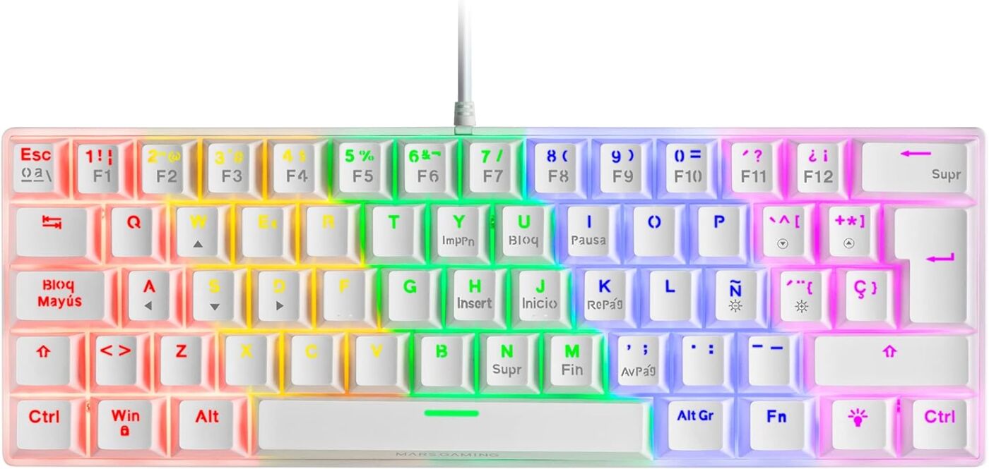 Клавіатура провідна механічна MarsGaming MK60 з підсвічуванням (UKR)