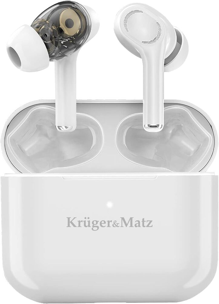 Навушники бездротові KrugerMatz Dual Driver M4 Pro Білі