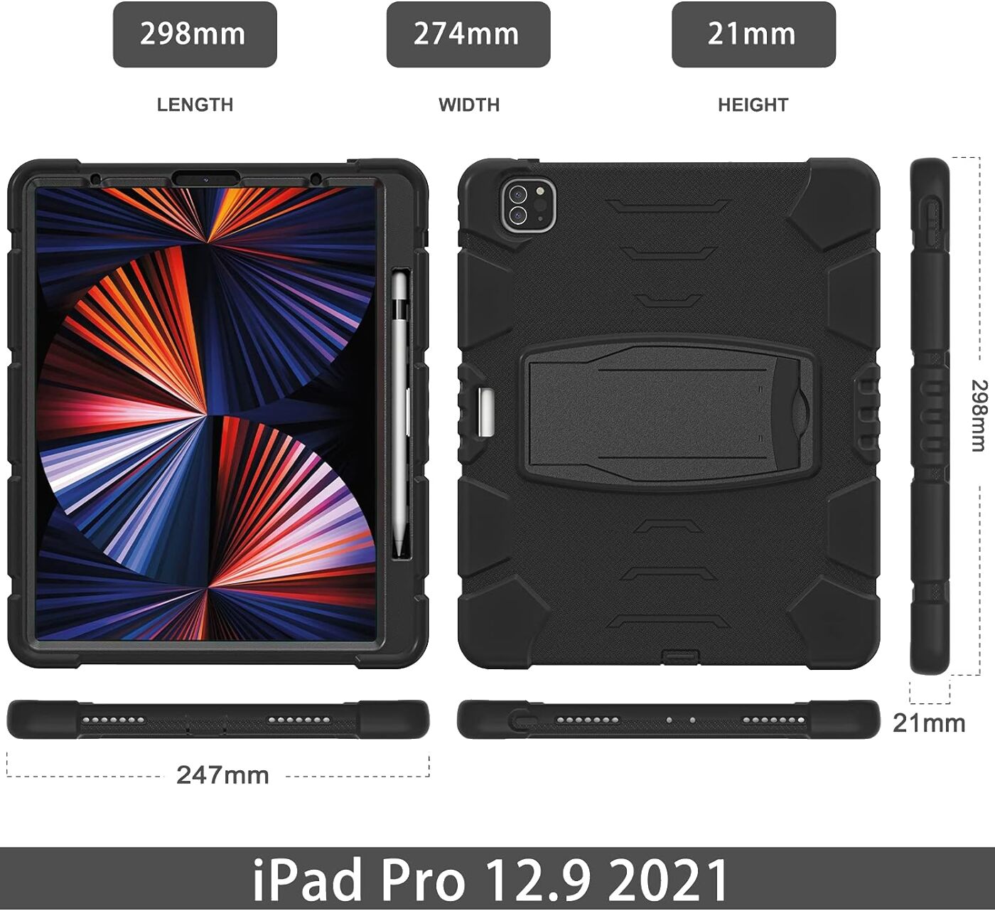 Чохол для планшета Liby для iPad Pro 12.9" Чорний