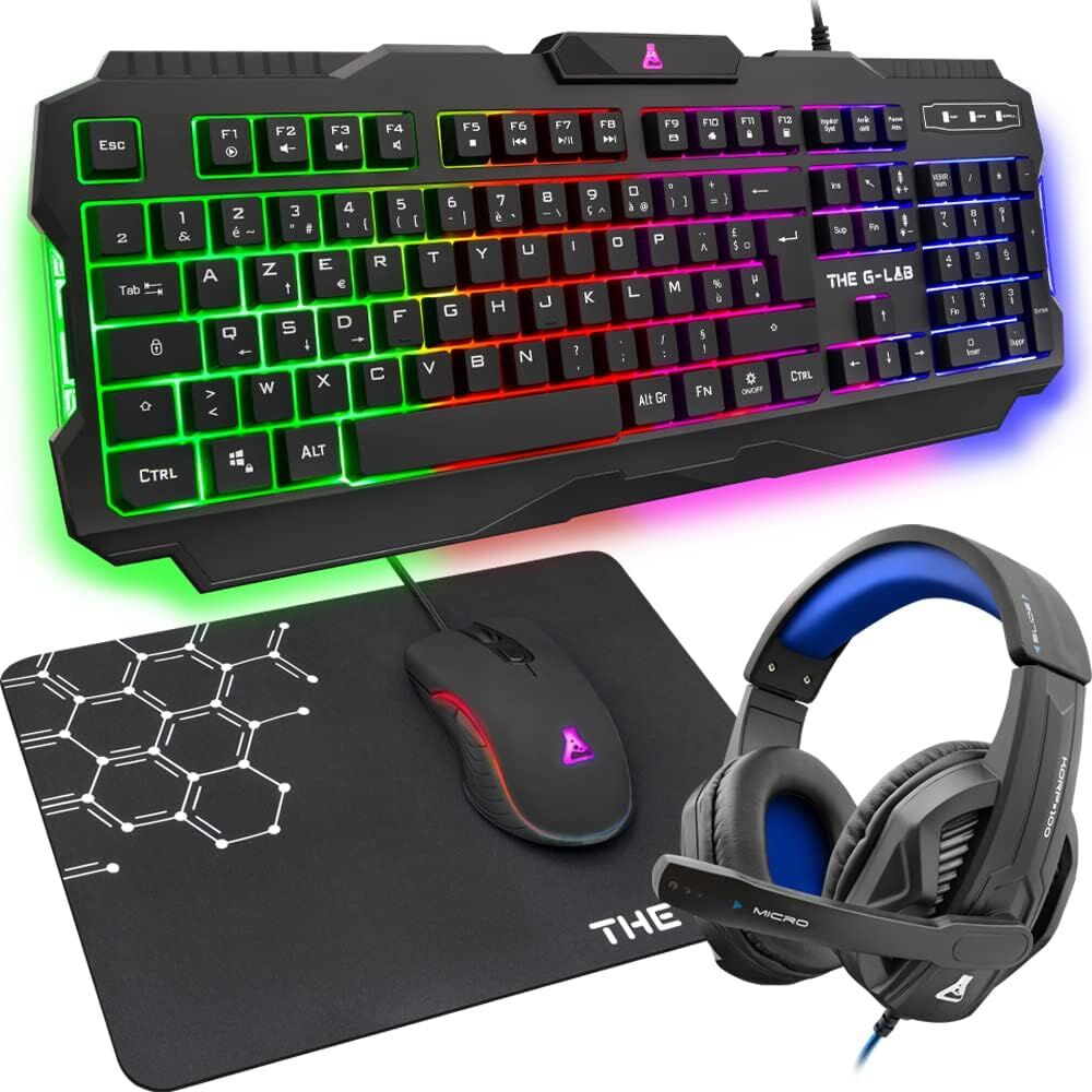 Комплект 4 в 1 THE G-LAB Combo Argon E Чорний