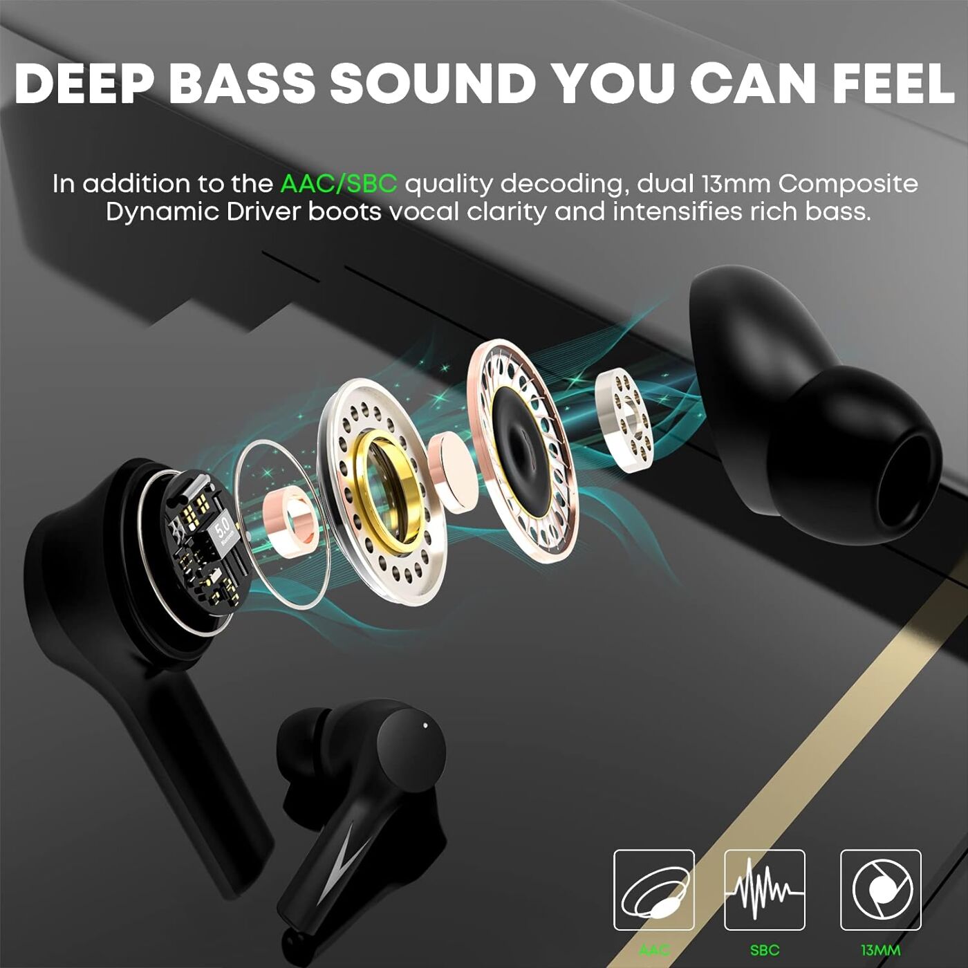 Бездротові навушники StageSound StageHero5 Чорні