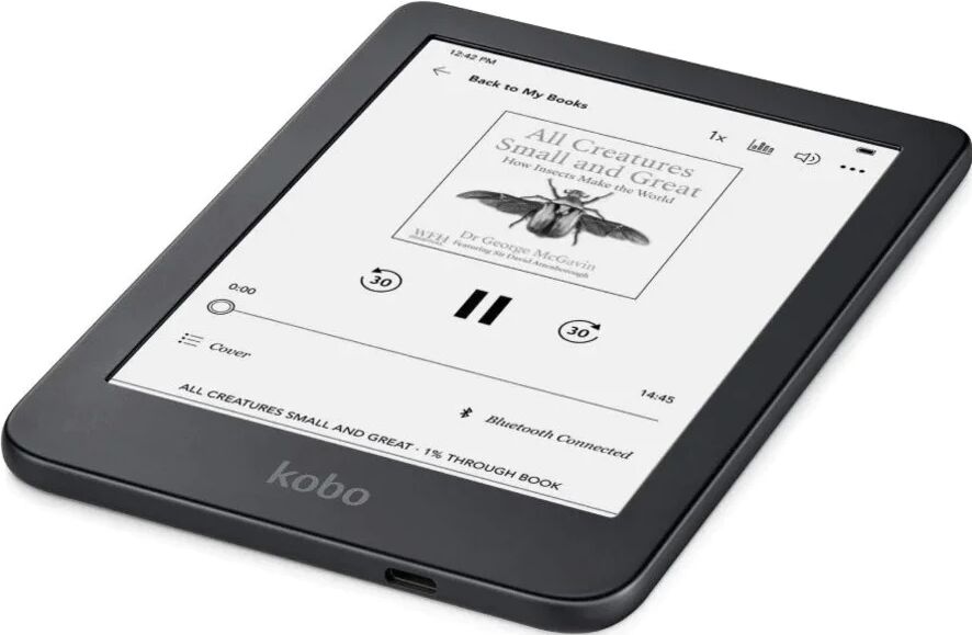 Електронна книга 6" Kobo Clara 2E 16Gb Wi-Fi Чорна
