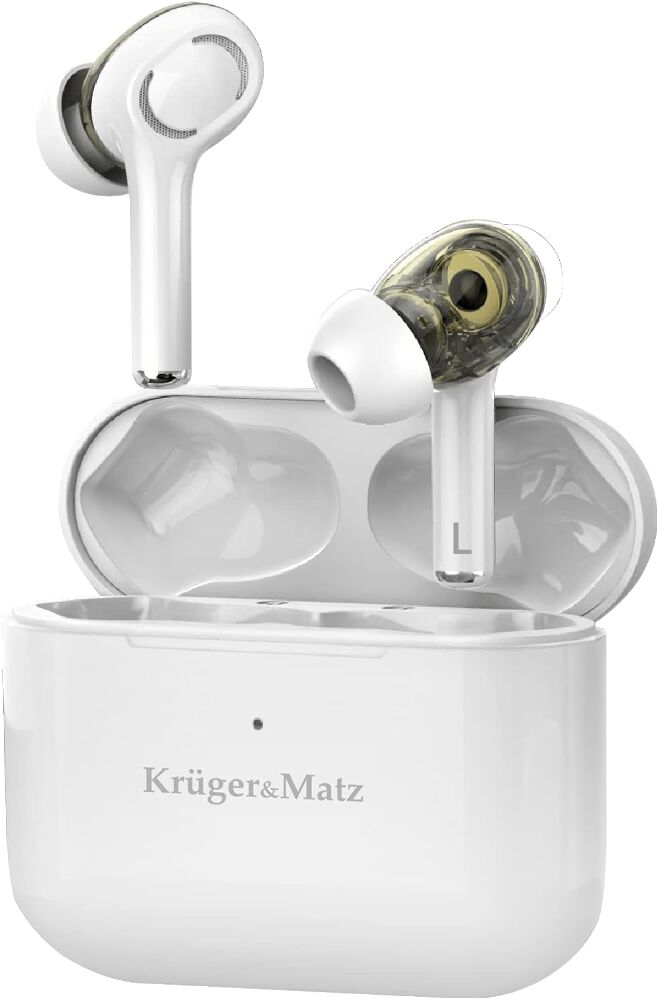 Навушники бездротові KrugerMatz Dual Driver M4 Pro Білі