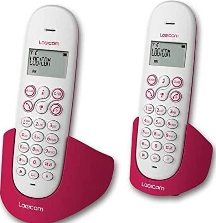 Бездротовий телефон Logicom Luna 250 Сіро-рожевий