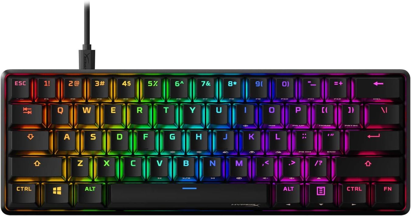 Клавіатура HyperX Alloy Origins 60 (HKBO1S-RB-RU/G, 4P5N0AA)